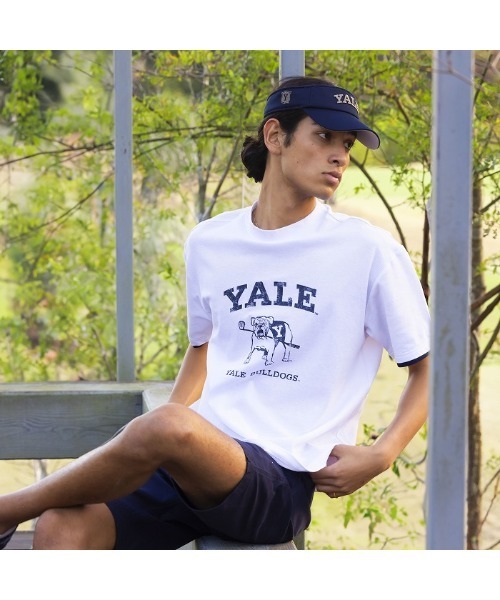 セール】【Rosasen/GOLF】冷感コットン半袖モックネック 【YALE