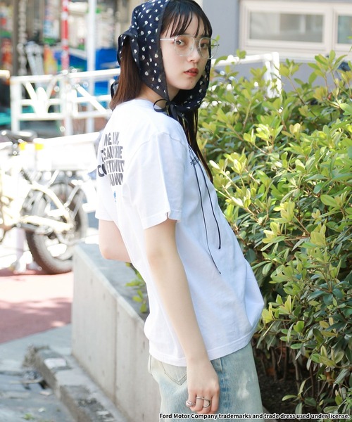 RAGEBLUE（レイジブルー）の「GOOD ROCK SPEED/FORDロゴプリントTシャツ2（Tシャツ/カットソー・レディース・オフホワイト/ブラック・FREE）」の9枚目の写真