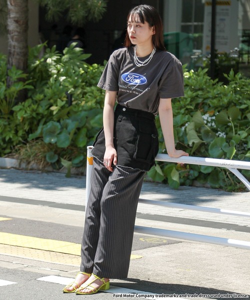 RAGEBLUE（レイジブルー）の「GOOD ROCK SPEED/FORDロゴプリントTシャツ2（Tシャツ/カットソー・レディース・オフホワイト/ブラック・FREE）」の12枚目の写真