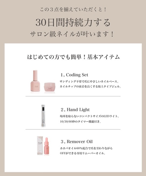 Coding base】 ネイルチップ用ベース 超長持ち 時短 防水