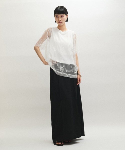 【新品タグ付き】アダムエロペ　レースTEE ADAM ET ROPE' tシャツ レースTEE レディース : ZOZOTOWN Yahoo
