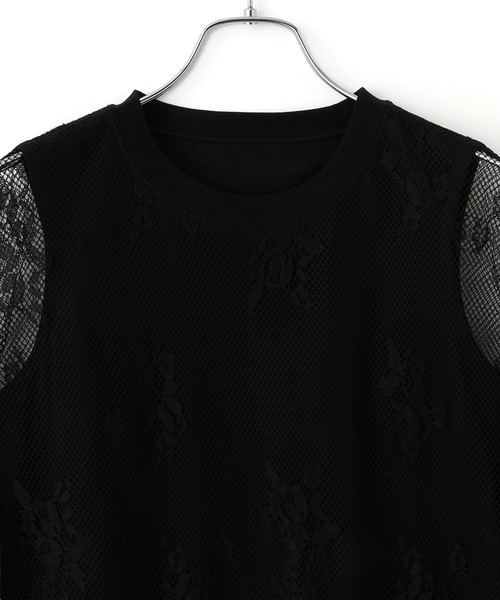 セール】レースTEE（Tシャツ/カットソー）｜ADAM ET ROPE