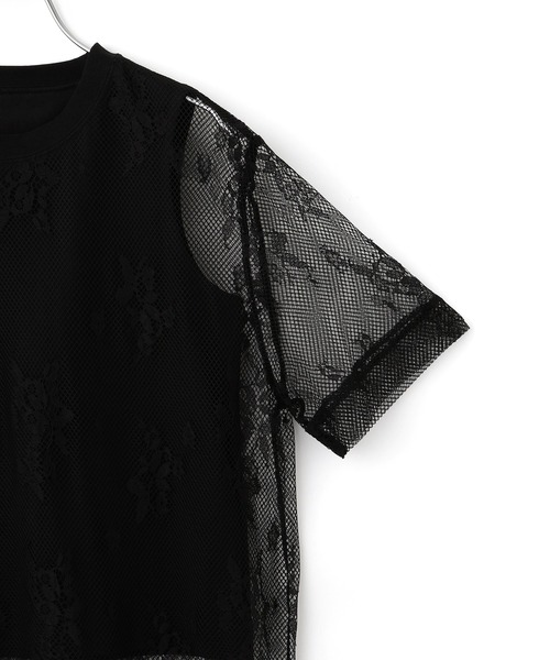セール】レースTEE（Tシャツ/カットソー）｜ADAM ET ROPE