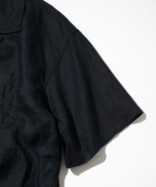 カウラム　Belgium Linen Open Collar Shirt XXL CAHLUMN/カウラム Belgium Linen Open Collar Shirt/ベルギー