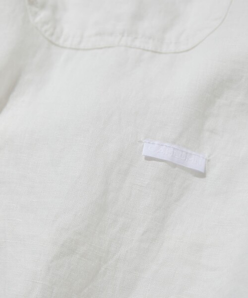 CAHLUMN/カウラム Belgium Linen Open Collar Shirt 1.1