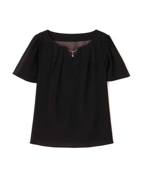 PROPORTION BODY DRESSING(プロポーションボディドレッシング)の「タックパールバーブラウス / 1215110506(シャツ/ブラウス・レディース・ブラック/ブルー/ホワイト系その他・SMALL/MEDIUM)」の10枚目の写真