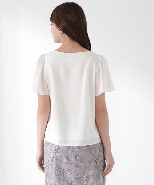 PROPORTION BODY DRESSING(プロポーションボディドレッシング)の「タックパールバーブラウス / 1215110506(シャツ/ブラウス・レディース・ブラック/ブルー/ホワイト系その他・SMALL/MEDIUM)」の18枚目の写真