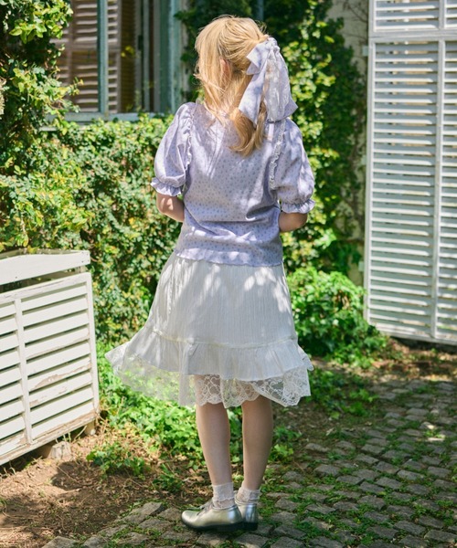 kutir（クティール）の「【クティールとレトロ】花柄レースリボンバレッタ（バレッタ/ヘアクリップ・レディース・ブルー/ホワイト系その他/ベージュ/パープル・FREE）」の14枚目の写真