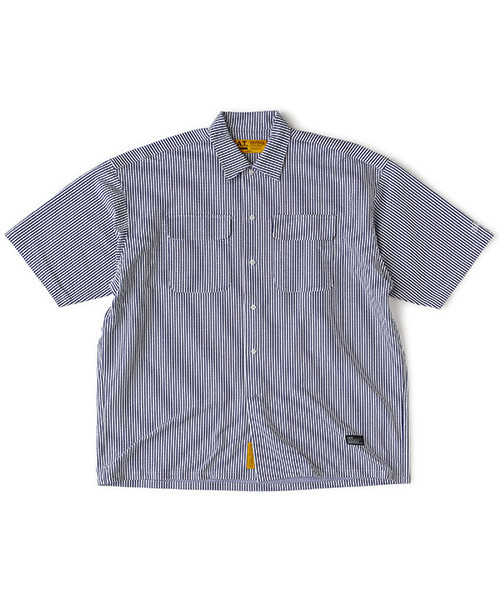 FAT(エフエイティー)の「GIGARSEY(シャツ/ブラウス・メンズ・ホワイト/ネイビー・JUMBO(XXL)/FAT(XL)/SKINNY(L)/TITCH(M))」の1枚目の写真