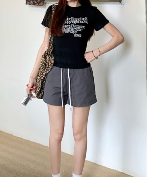 Vipoa（ヴィポア）の「ロゴスリムTEE（Tシャツ/カットソー・レディース・ブラック/ネイビー/ホワイト/ライトグレー・FREE）」の15枚目の写真