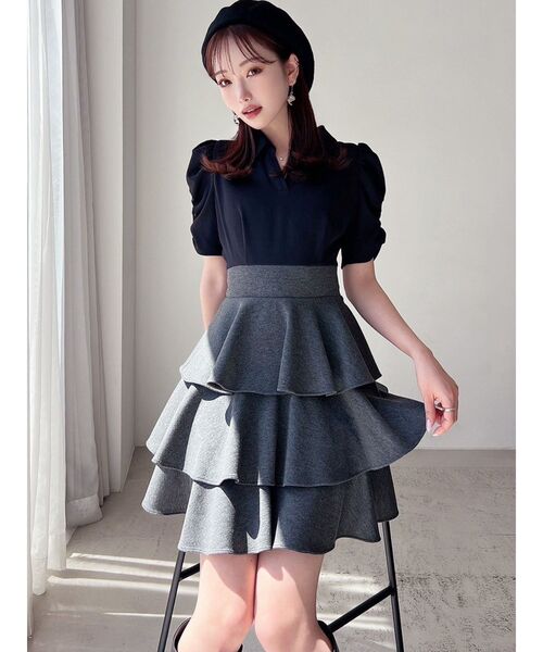 ボリュームフレアミニワンピース ボリュームフレアミニワンピース（ワンピース）｜RESEXXY