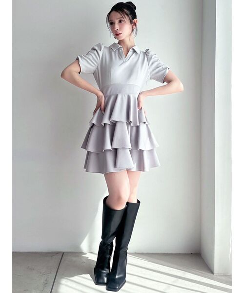 ボリュームフレアミニワンピース ボリュームフレアミニワンピース（ワンピース）｜RESEXXY