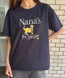 綿混アニマルプリントTシャツ カットソー