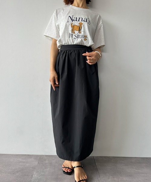 LOWO(ロワ)の「綿混アニマルプリントTシャツ カットソー(Tシャツ/カットソー・レディース・ネイビー/ブルー/ホワイト/ライトグレー・FREE)」の7枚目の写真