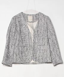 大人気ツイードジャケット完売 セットアップ対応】ラメツイード ジャケット（1207GK07