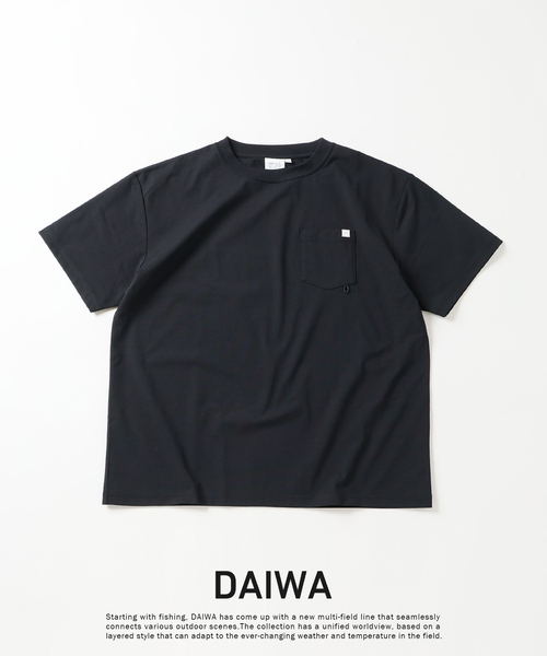 DAIWA（ダイワ）の「DAIWA / ダイワ 別注 ポケットTシャツ（Tシャツ/カットソー・メンズ・ブラック/ホワイト/ネイビー/ベージュ・MEDIUM/LARGE）」の3枚目の写真