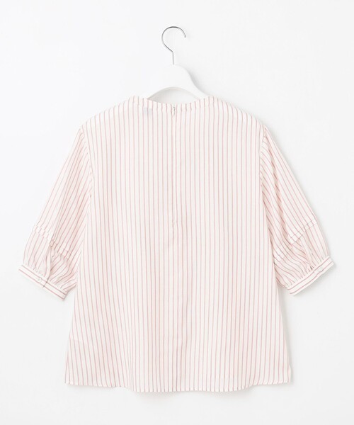 J.PRESS（ジェイプレス）の「【洗える】ウォッシャブルキュプラツイル キーネック ブラウス（シャツ/ブラウス・レディース・ブラック系3/ネイビー系1/パープル系3/ホワイト系1・T15/T13）」の22枚目の写真