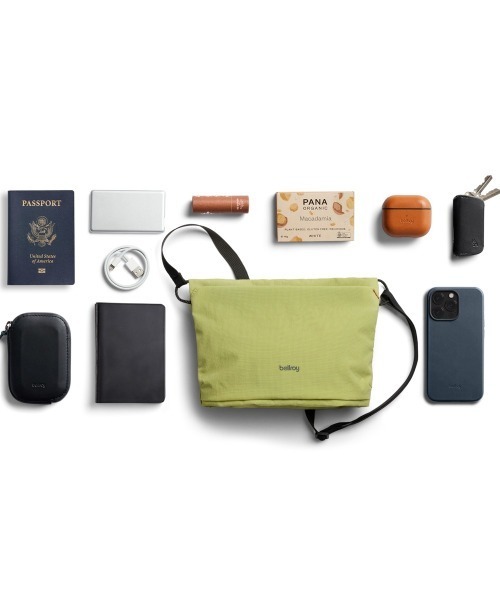 entre square(アントレスクエアー)の「Bellroy/ボディバッグ/ショルダーバッグ Lite Sacoche 3.5L KIWI(廃盤カラー)(ボディバッグ/ウエストポーチ・メンズ・ライトグリーン・ONESIZE)」の7枚目の写真