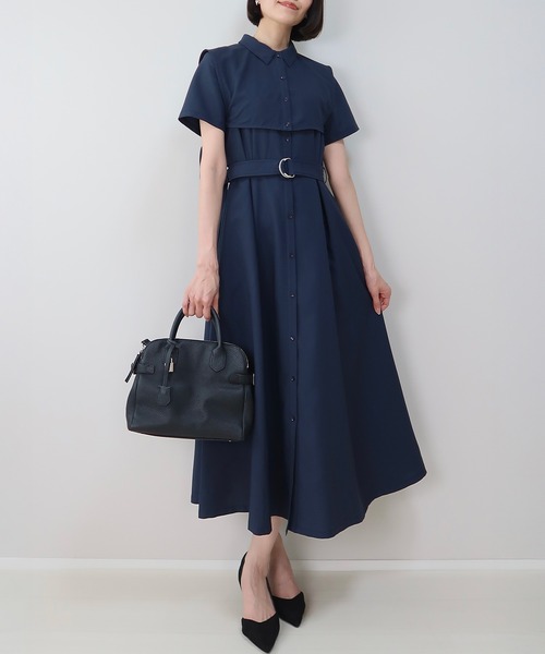 INTERPLAY（インタープレイ）の「【INTERPLAY x MAYUKO】Breeze Layer Dress（ワンピース・レディース・ベージュ/ネイビー/ブルー・FREE）」の2枚目の写真