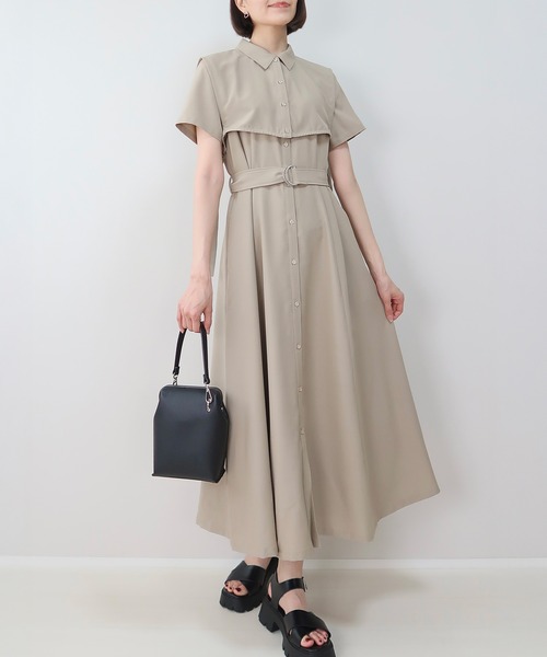 INTERPLAY（インタープレイ）の「【INTERPLAY x MAYUKO】Breeze Layer Dress（ワンピース・レディース・ベージュ/ネイビー/ブルー・FREE）」の5枚目の写真