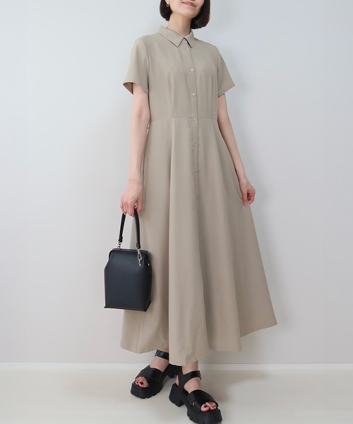 INTERPLAY（インタープレイ）の「【INTERPLAY x MAYUKO】Breeze Layer Dress（ワンピース・レディース・ベージュ/ネイビー/ブルー・FREE）」の10枚目の写真