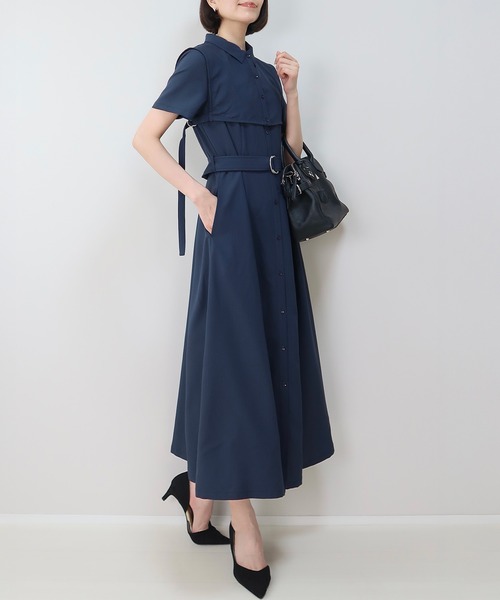 INTERPLAY（インタープレイ）の「【INTERPLAY x MAYUKO】Breeze Layer Dress（ワンピース・レディース・ベージュ/ネイビー/ブルー・FREE）」の16枚目の写真