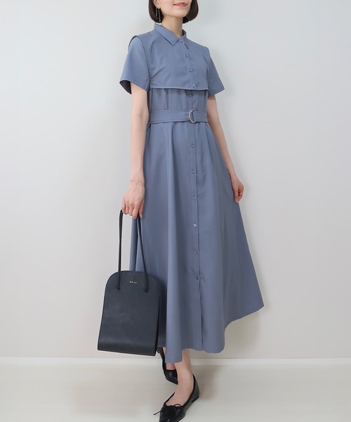 INTERPLAY（インタープレイ）の「【INTERPLAY x MAYUKO】Breeze Layer Dress（ワンピース・レディース・ベージュ/ネイビー/ブルー・FREE）」の22枚目の写真