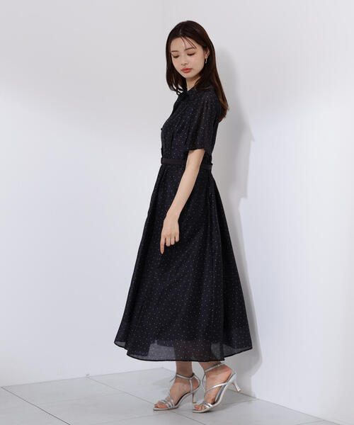 PROPORTION BODY DRESSING（プロポーションボディドレッシング）の「配色シャツワンピース / 1215240606（ワンピース・レディース・ブラック系その他/ブルー/ベージュ・SMALL/MEDIUM）」の5枚目の写真