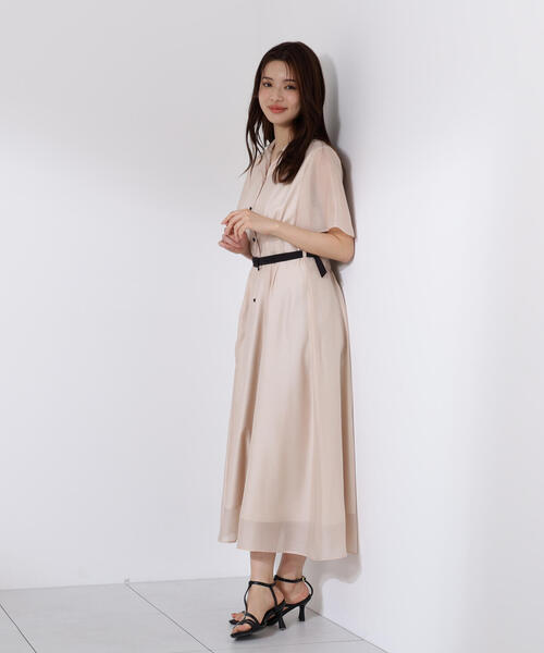 PROPORTION BODY DRESSING（プロポーションボディドレッシング）の「配色シャツワンピース / 1215240606（ワンピース・レディース・ブラック系その他/ブルー/ベージュ・SMALL/MEDIUM）」の10枚目の写真