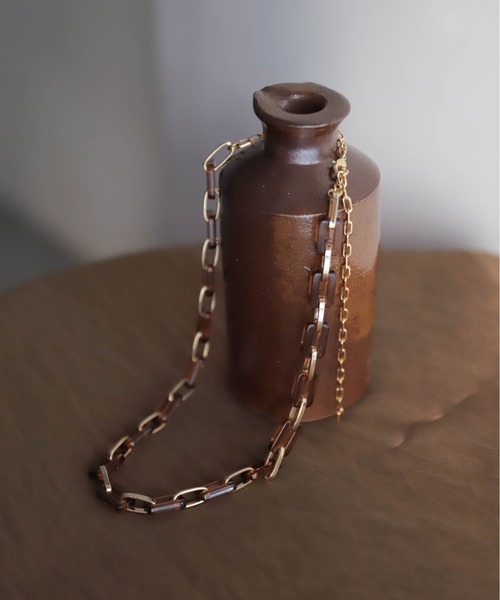 クリアブラウンコマチェーンネックレス | NOMBRE IMPAIR