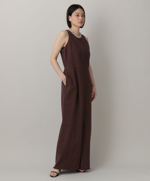 A part by(アパートバイ)の「Apbバックホールデニムワンピース(ワンピース・レディース・ネイビー/ボルドー・SMALL/MEDIUM)」の8枚目の写真