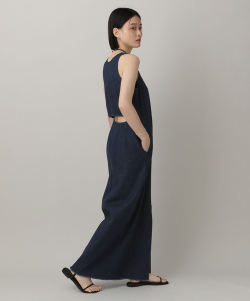 A part by(アパートバイ)の「Apbバックホールデニムワンピース(ワンピース・レディース・ネイビー/ボルドー・SMALL/MEDIUM)」の22枚目の写真