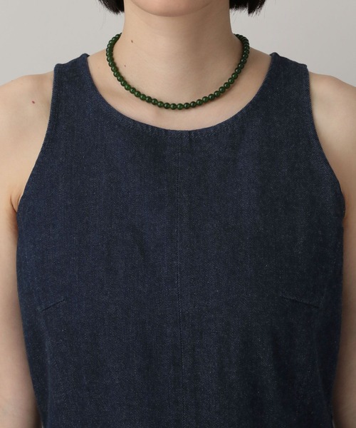 A part by(アパートバイ)の「Apbバックホールデニムワンピース(ワンピース・レディース・ネイビー/ボルドー・SMALL/MEDIUM)」の17枚目の写真