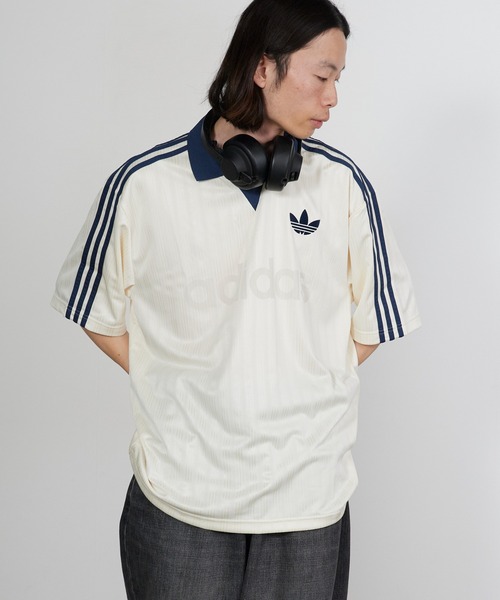 adidas（アディダス）の「adidas/アディダス COLLARED GOALIE 半袖トップス（Tシャツ/カットソー・メンズ・ブラック/ピンク/ホワイト/ネイビー・L/XS/S/M/XL）」の9枚目の写真
