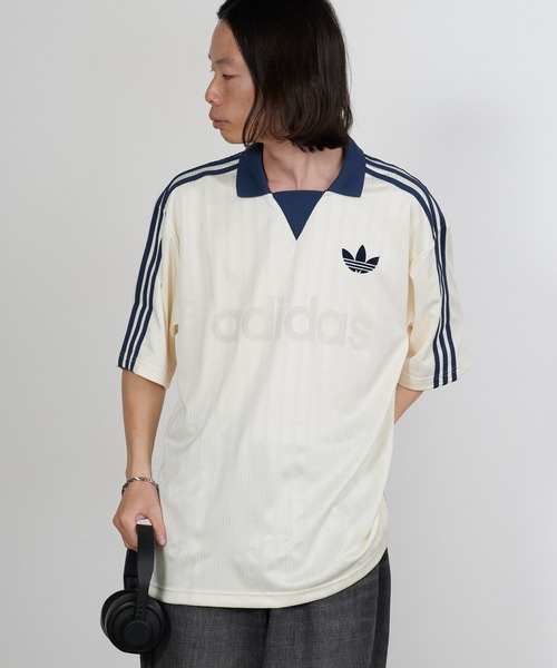 adidas（アディダス）の「adidas/アディダス COLLARED GOALIE 半袖トップス（Tシャツ/カットソー・メンズ・ブラック/ピンク/ホワイト/ネイビー・L/XS/S/M/XL）」の11枚目の写真