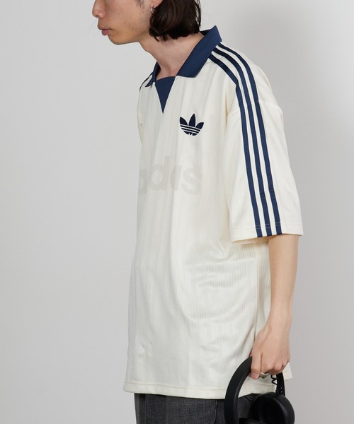 adidas（アディダス）の「adidas/アディダス COLLARED GOALIE 半袖トップス（Tシャツ/カットソー・メンズ・ブラック/ピンク/ホワイト/ネイビー・L/XS/S/M/XL）」の12枚目の写真