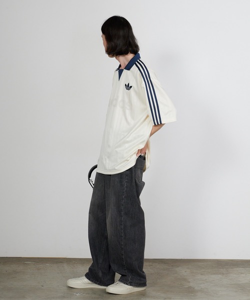 adidas（アディダス）の「adidas/アディダス COLLARED GOALIE 半袖トップス（Tシャツ/カットソー・メンズ・ブラック/ピンク/ホワイト/ネイビー・L/XS/S/M/XL）」の17枚目の写真