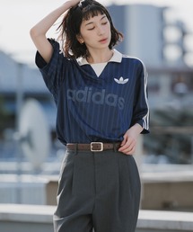 レディースのTシャツ/カットソー（ブルー・ネイビー/青色系・Vネック