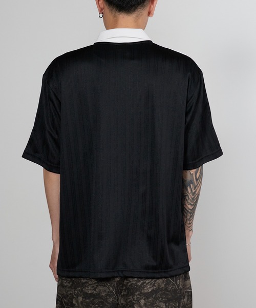 adidas（アディダス）の「adidas/アディダス COLLARED GOALIE 半袖トップス（Tシャツ/カットソー・メンズ・ブラック/ピンク/ホワイト/ネイビー・L/XS/S/M/XL）」の7枚目の写真