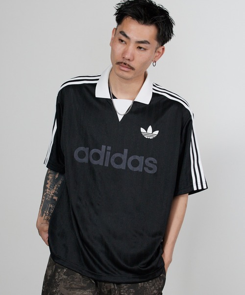 adidas（アディダス）の「adidas/アディダス COLLARED GOALIE 半袖トップス（Tシャツ/カットソー・メンズ・ブラック/ピンク/ホワイト/ネイビー・L/XS/S/M/XL）」の21枚目の写真