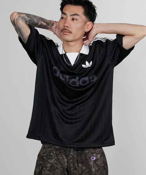 adidas（アディダス）の「adidas/アディダス COLLARED GOALIE 半袖トップス（Tシャツ/カットソー・メンズ・ブラック/ピンク/ホワイト/ネイビー・L/XS/S/M/XL）」の22枚目の写真
