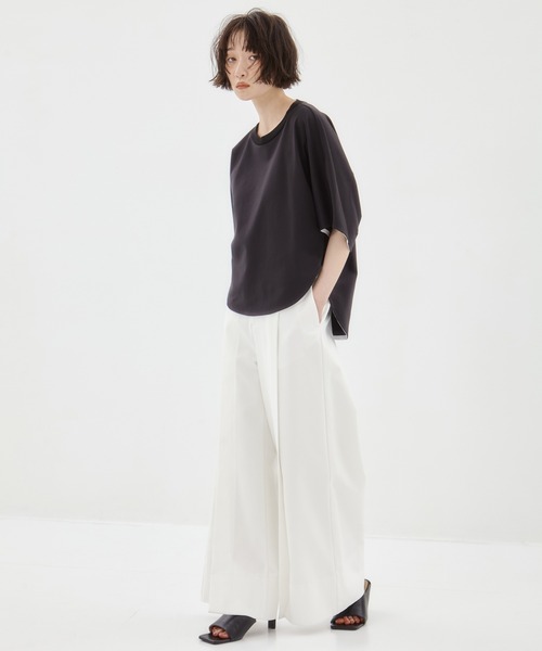 STUDIOUS（ステュディオス）の「【STUDIOUS/ステュディオス】Oversized Tee/オーバーサイズTシャツ（Tシャツ/カットソー・レディース・ブラック/ライトブルー/ホワイト・FREE）」の20枚目の写真