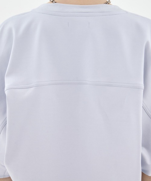 STUDIOUS（ステュディオス）の「【STUDIOUS/ステュディオス】Oversized Tee/オーバーサイズTシャツ（Tシャツ/カットソー・レディース・ブラック/ライトブルー/ホワイト・FREE）」の5枚目の写真