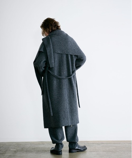 WALANCE(ワランス)の「boiled wool long cardigan(カーディガン/ボレロ・レディース・チャコール/ライトベージュ・FREE)」の4枚目の写真