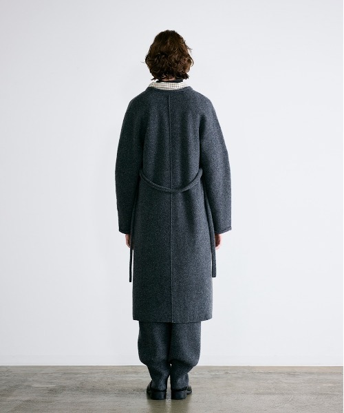 WALANCE(ワランス)の「boiled wool long cardigan(カーディガン/ボレロ・レディース・チャコール/ライトベージュ・FREE)」の17枚目の写真