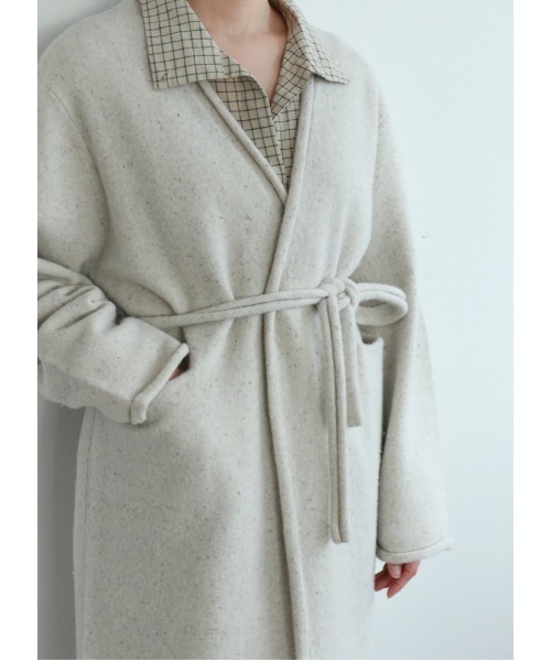 WALANCE(ワランス)の「boiled wool long cardigan(カーディガン/ボレロ・レディース・チャコール/ライトベージュ・FREE)」の21枚目の写真