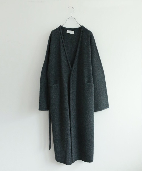 WALANCE(ワランス)の「boiled wool long cardigan(カーディガン/ボレロ・レディース・チャコール/ライトベージュ・FREE)」の16枚目の写真