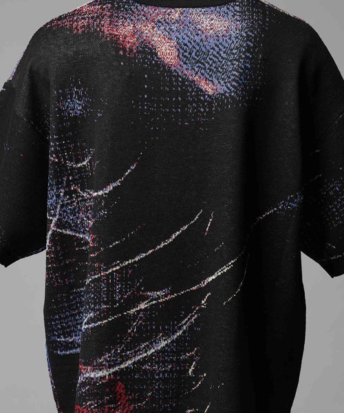 UNISEX》Prime-Over HANABI Short Sleeve Crew Neck Knit T-Shirt