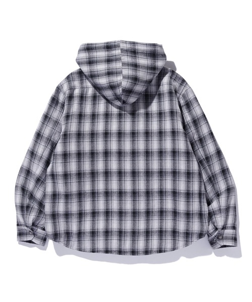 XLARGE（エクストララージ）の「HOODED FLANNEL SHIRT（シャツ/ブラウス・メンズ・ブラック/ブラウン/ネイビー・S/M/L/XL）」の15枚目の写真