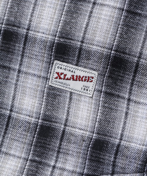 XLARGE（エクストララージ）の「HOODED FLANNEL SHIRT（シャツ/ブラウス・メンズ・ブラック/ブラウン/ネイビー・S/M/L/XL）」の16枚目の写真